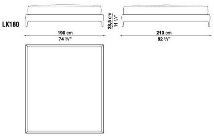 Maxalto Двуспальная кровать в коже Erik sun-id-1407399 - Вид №9