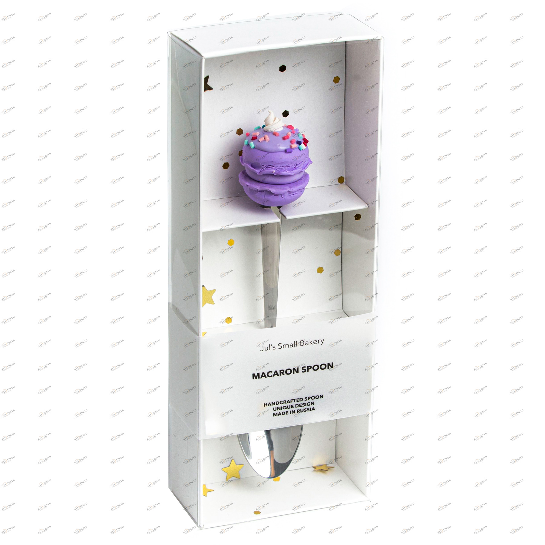 Чайная ложка "Лавандовый macaroon с кремом" JULS SMALL BAKERY  335344 Фиолетовый Santreyd 