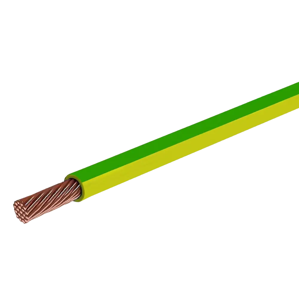 Провод Ореол ПуГВ 1x2.5 на отрез ГОСТ цвет жёлто-зелёный STLM-2110282