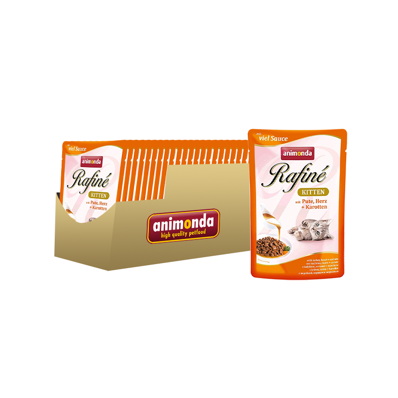 ПР0012325*24 Корм для котят Rafin Soupe коктейль из мяса индейки, сердца и моркови конс. 100г (упаковка - 24 шт) Animonda 