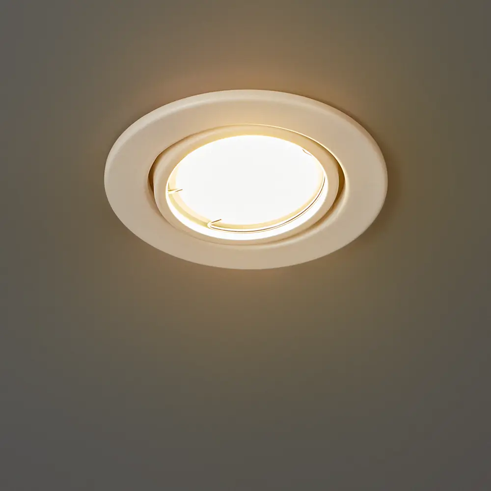 Светильник точечный встраиваемый под отверстие 60 мм GU5.3 цвет белый Santreyd STLM-2136226 - Вид №2