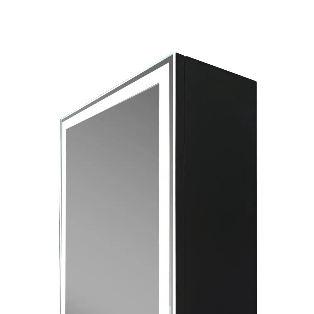 Шкаф зеркальный подвесной Montero Black LED с подсветкой 40x160 см цвет черный Santreyd STLM-2196032 - Вид №4