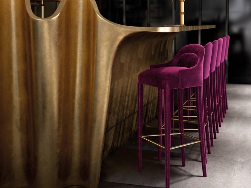 Jetclass Барный стул из мягкой ткани с подставкой для ног Dixie Jdi309, jdi309a  - Вид №1