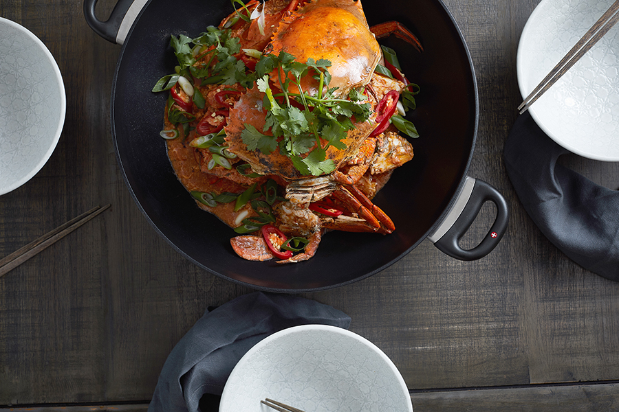 Сковорода-вок Swiss Diamond со стеклянной крышкой, две ручки, Ø32 см XD61132C - Вид №1