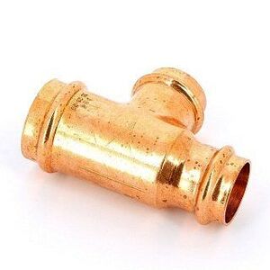 Тройник пресс 35x28x28 медный IBP