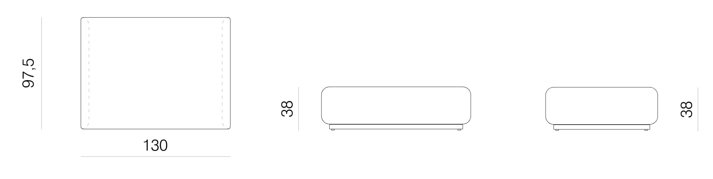 Угловой диван из ткани prostoria Klaster ARCH-00044043 - Вид №13