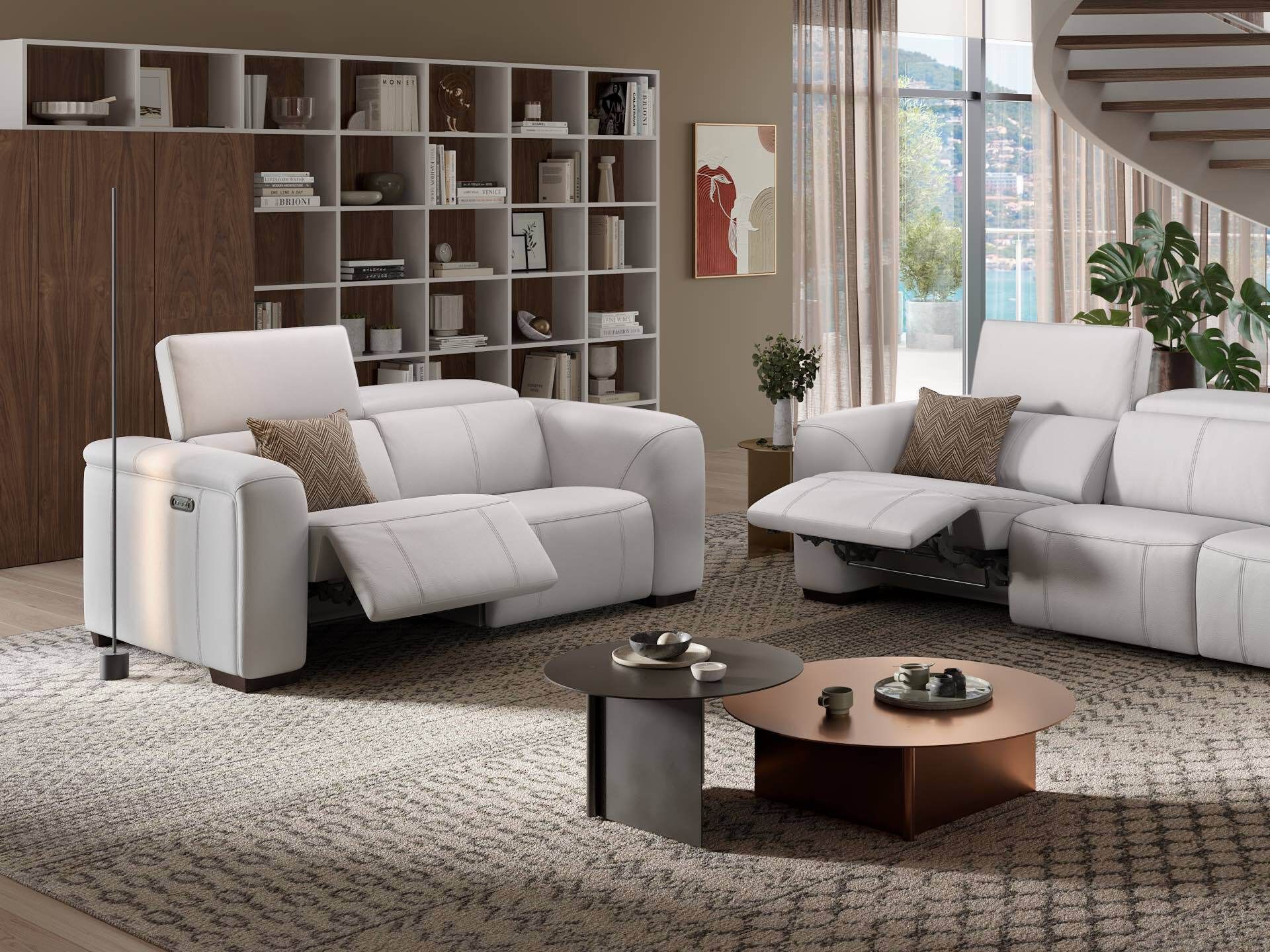 2-местный кожаный диван Sofanella Сорренто ARCH-00059366 - Вид №1