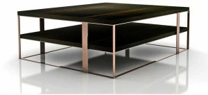 Nube Italia Квадратный деревянный журнальный столик Flow