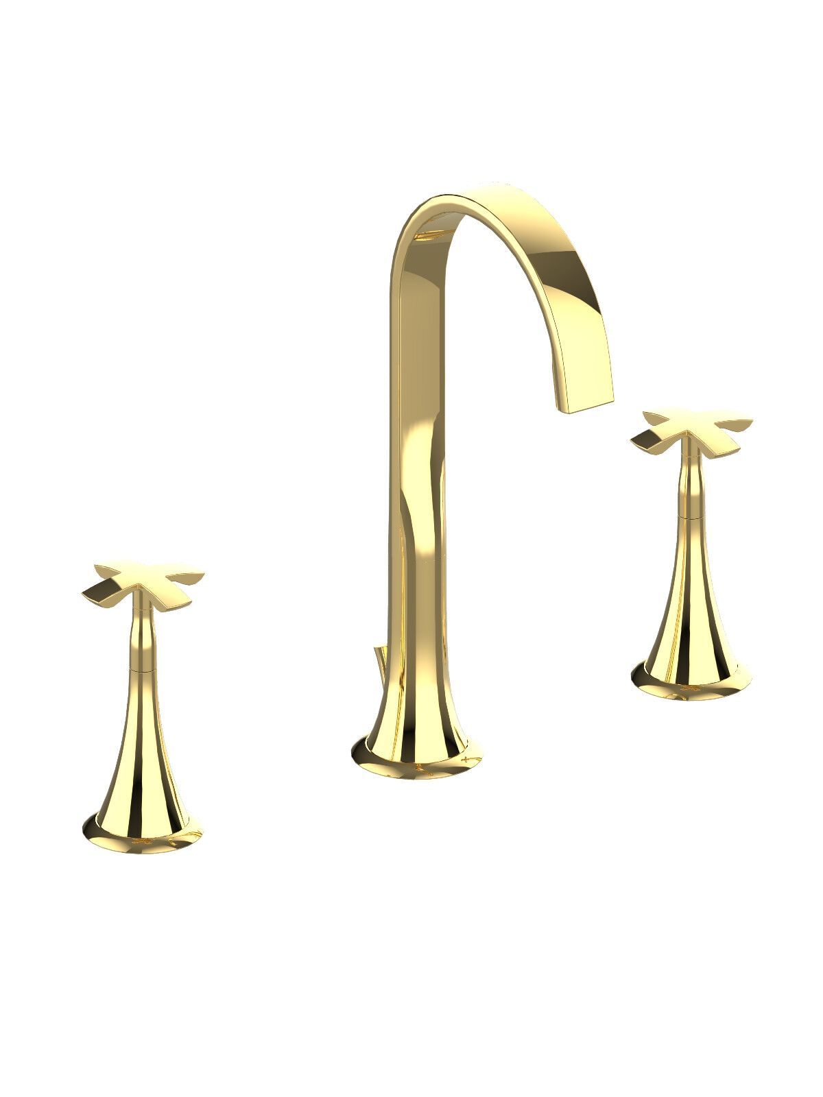 Высокий смеситель для раковины с раздельными розетками Rubinetterie Frattini Lucrezia ARCH-00072703 - Вид №8