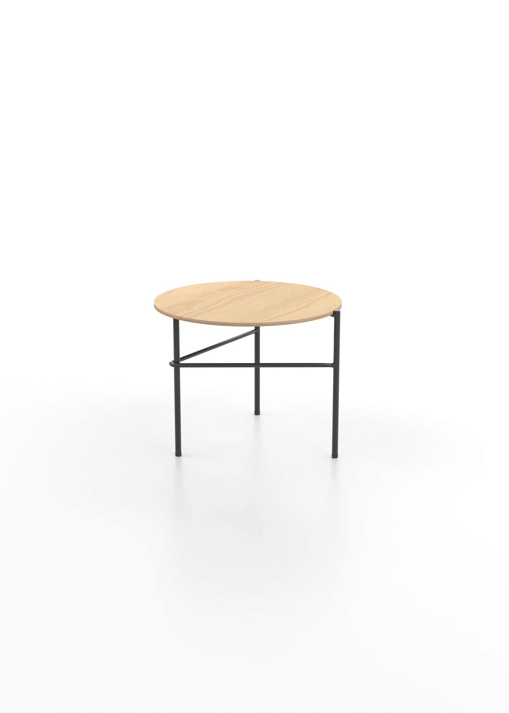 Круглый стол из стали и дерева Omelette Editions DOWNTOWN ARCH-00089662 - Вид №1