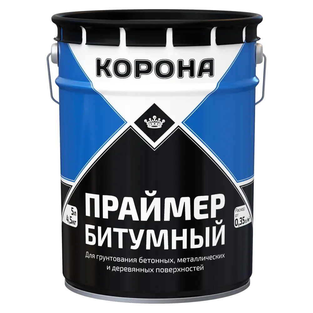 Праймер битумный Корона 4.5 кг 5 л 82535734 STLM-2097890 Не применимо