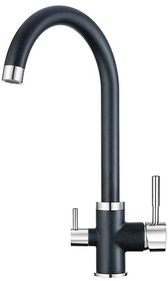 2168, ШВАРЦ (чёрный металлик), СМЕСИТЕЛЬ КУХОННЫЙ