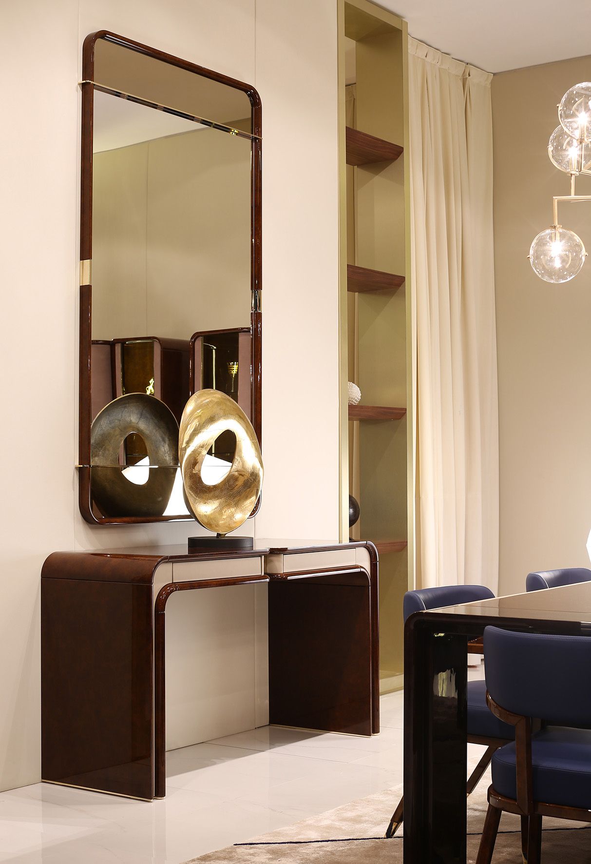 Деревянная прямоугольная консоль с ящиками Turri ARCH-00059265 - Вид №1