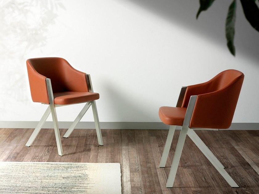 Angel Cerdá Стул из кожзаменителя с подлокотниками New chair 4037 f3202 Angel Cerda - Вид №5