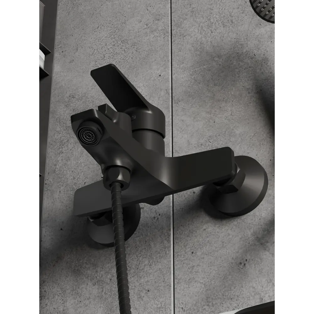 Смеситель ESKO Marburg черный для ванны с лейкой 88491108 Marbyrg STLM-0989683 - Вид №4