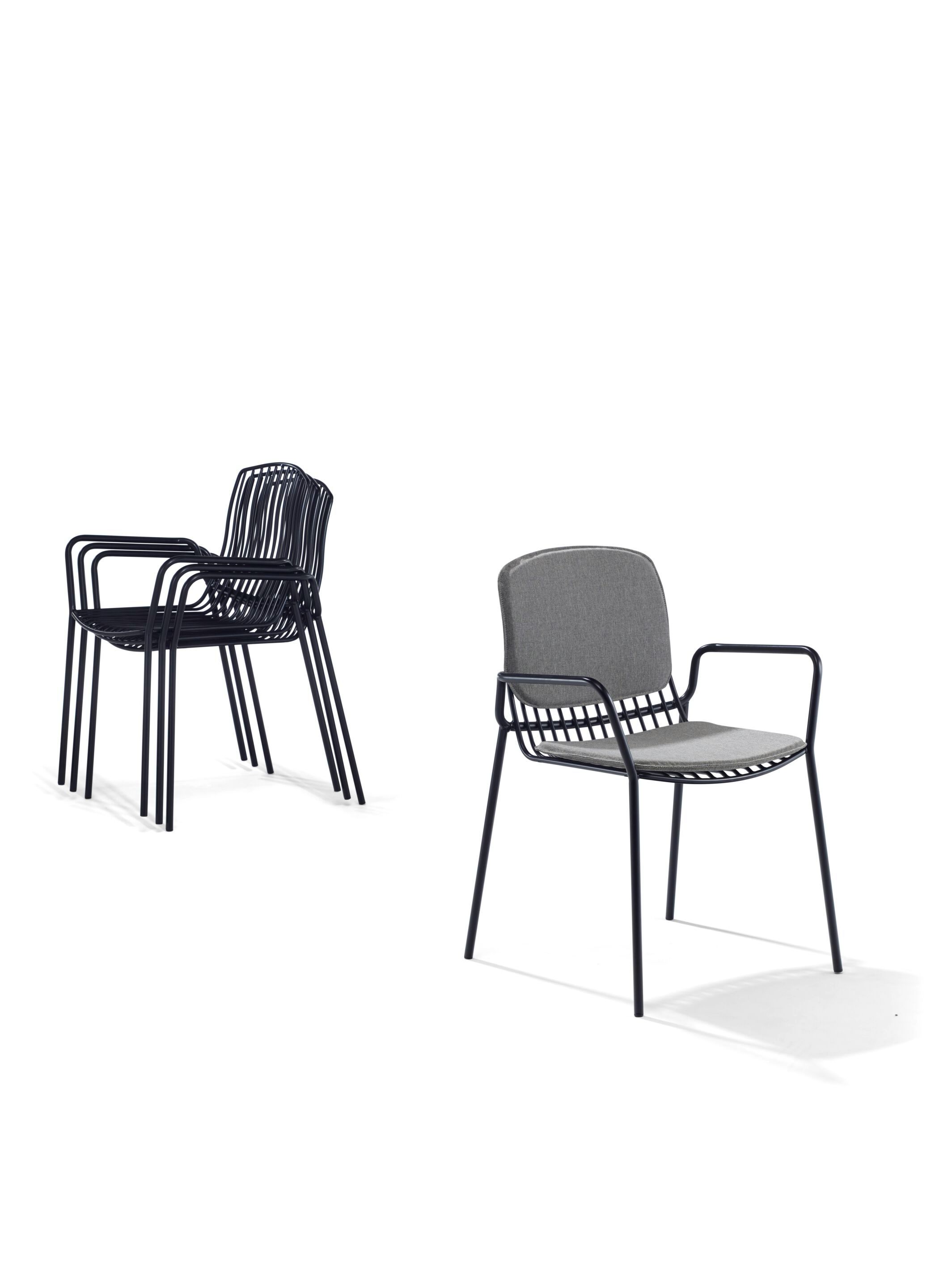 Стальной штабелируемый садовый стул Draenert LOU OUTDOOR ARCH-00058773 - Вид №1