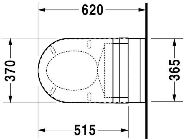 2226090000 Подвесной унитаз настенный Белый Duravit Starck 3 Германия - Вид №5