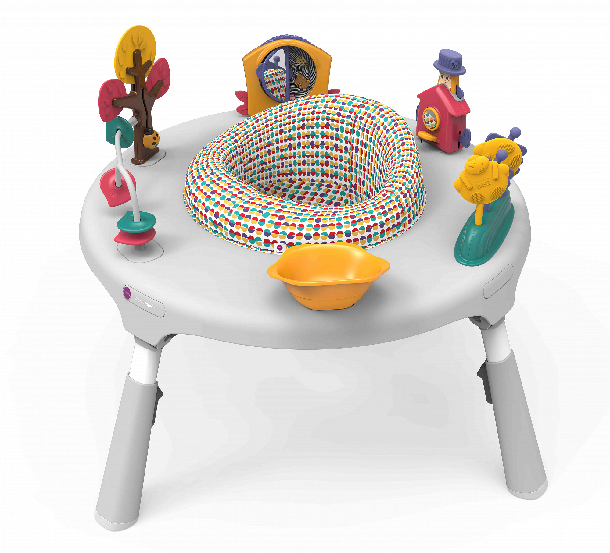 Игровой развивающий центр "Страна чудес - Расти со мной" серый с табуретками ORIBEL  322605 Серый Santreyd  - Вид №7