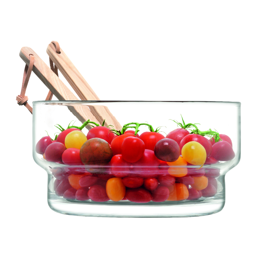 G1326-27-301 Блюдо глубокое utility с деревянными приборами d27 см LSA International  - Вид №4