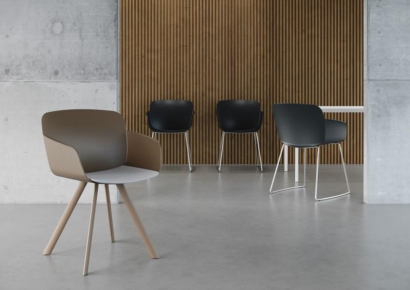 VAGHI Стул полипропиленовый с подлокотниками Libera Li2ot - Вид №5