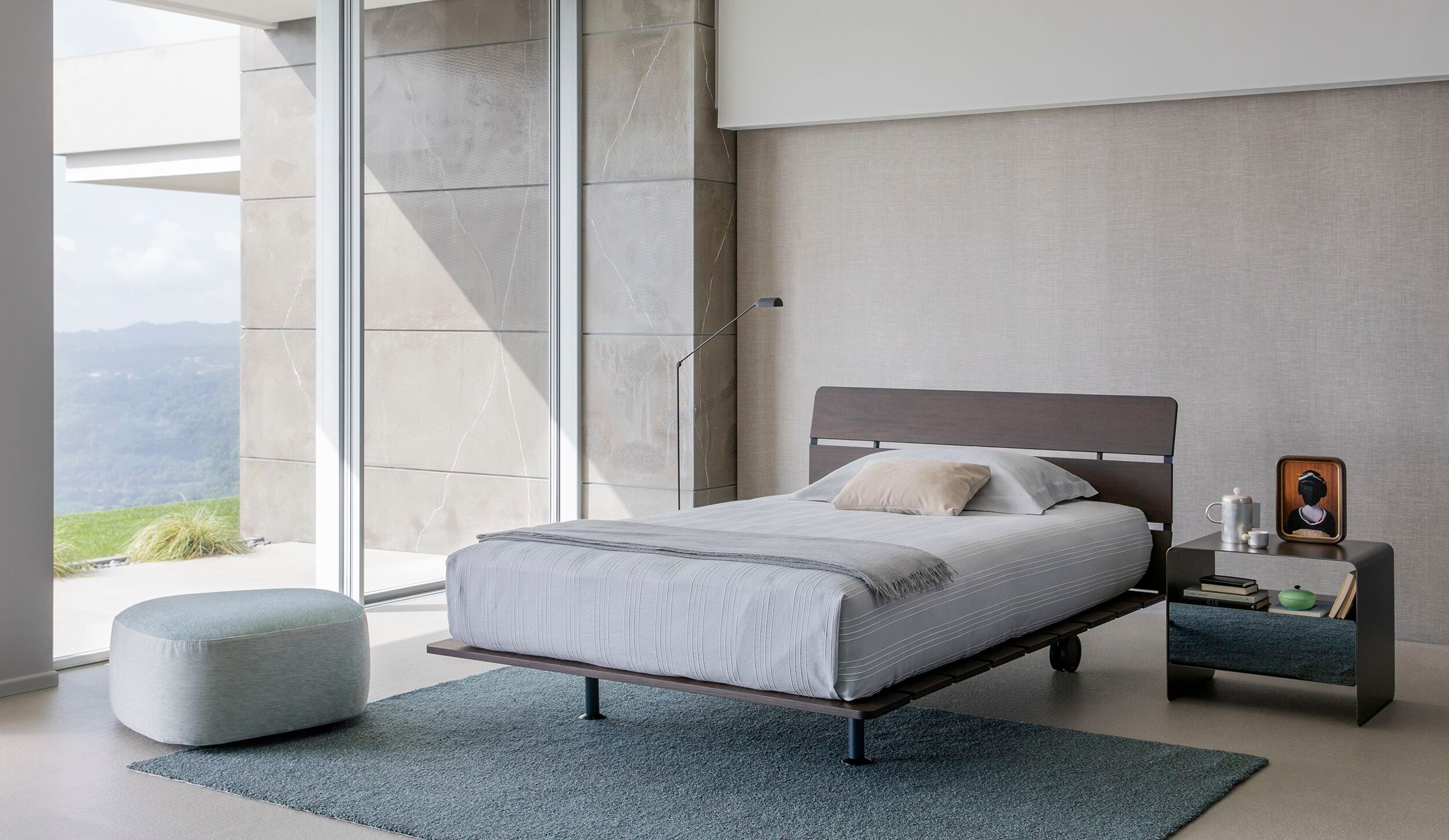 Деревянная односпальная кровать Flou ARCH-00078312 - Вид №1