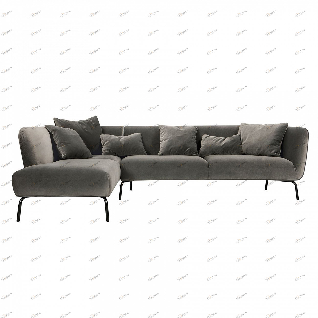 Диван Selma угловой темно-серый SITS ДИЗАЙНЕРСКИЕ, SELMA 192335 Серый 