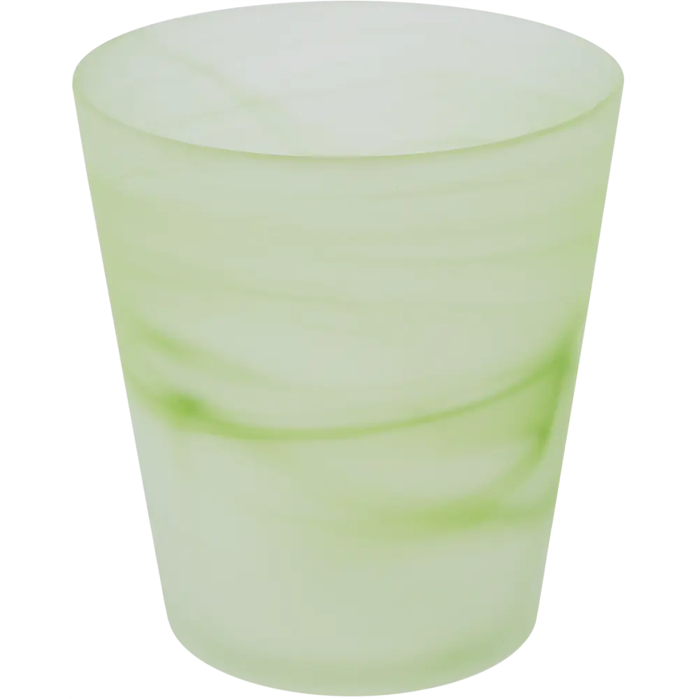 Кашпо для орхидей ø14 h15 см v1 л стекло белый/зелёный NINA GLASS Бальзамин STLM-2201429