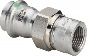 Viega Соединительный элемент резьбовой разъемный Sanpress Inox 2362 (437497)