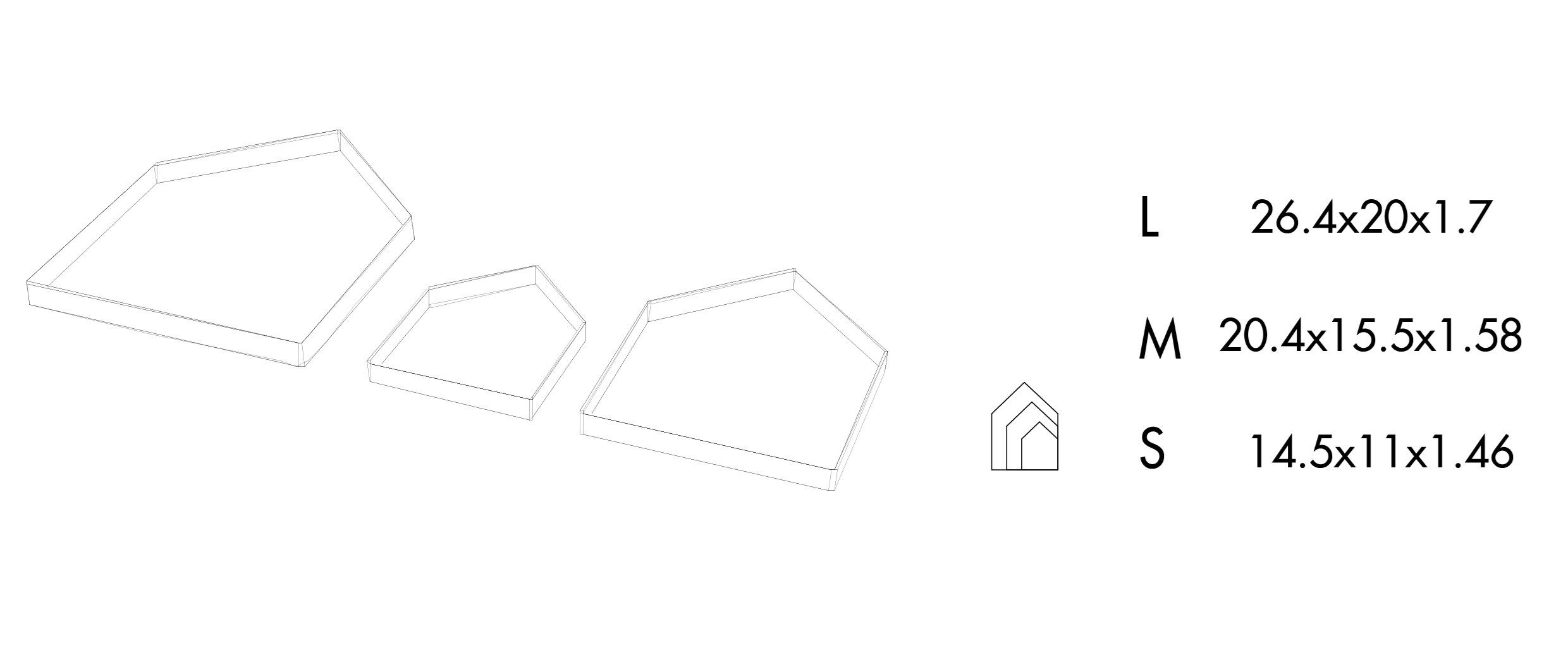 Пустые металлические ящики Grado Design ARCHI PLATE ARCH-00017882 - Вид №3