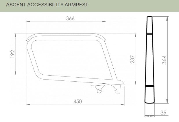 Модульная скамья для медицинских учреждений Green Furniture Concept Ascent ARCH-00118151 - Вид №16