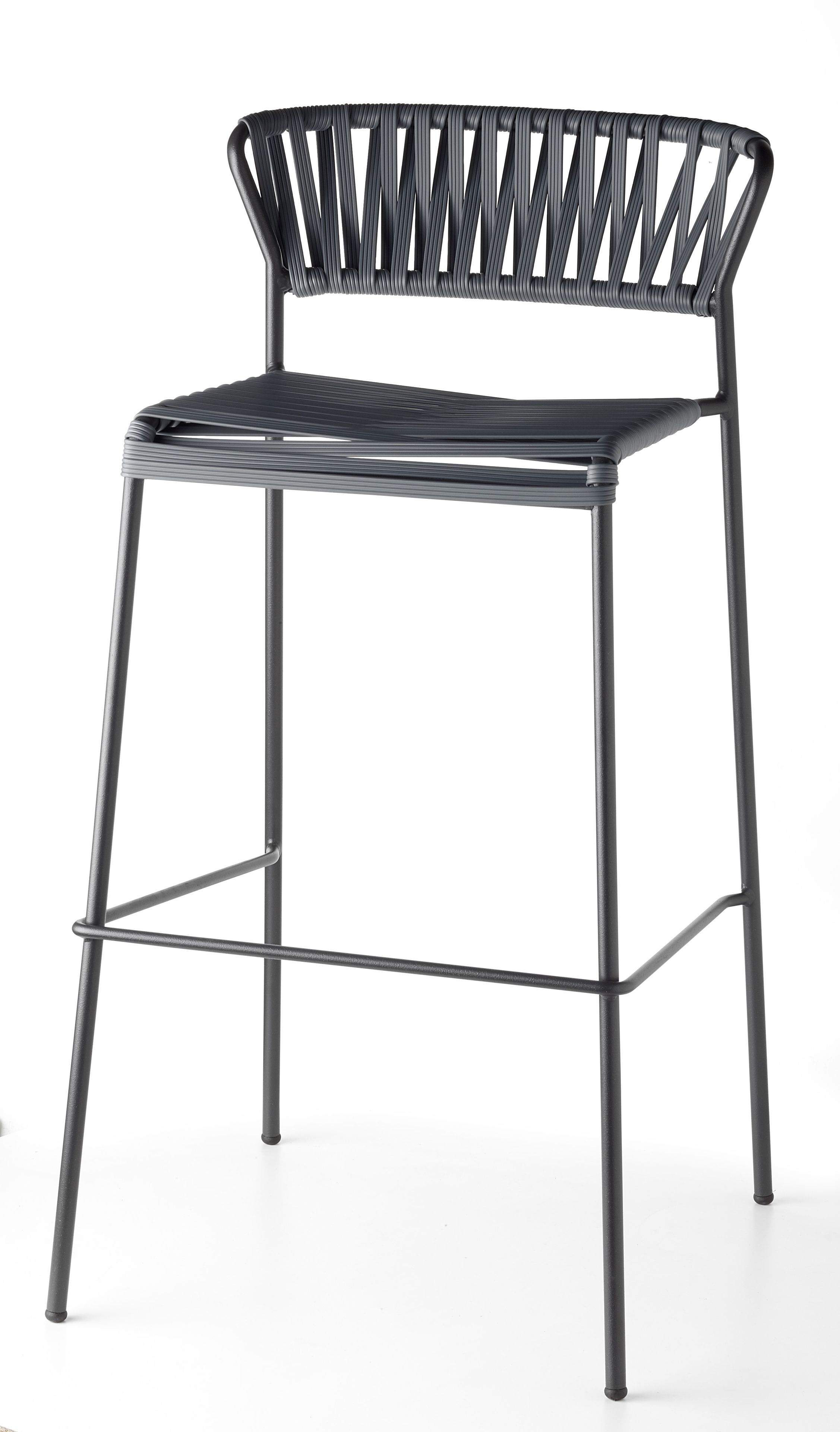 Открытый стул из нержавеющей стали и плетеной проволоки из ПВХ S-CAB Лиза ARCH-00146456 - Вид №2