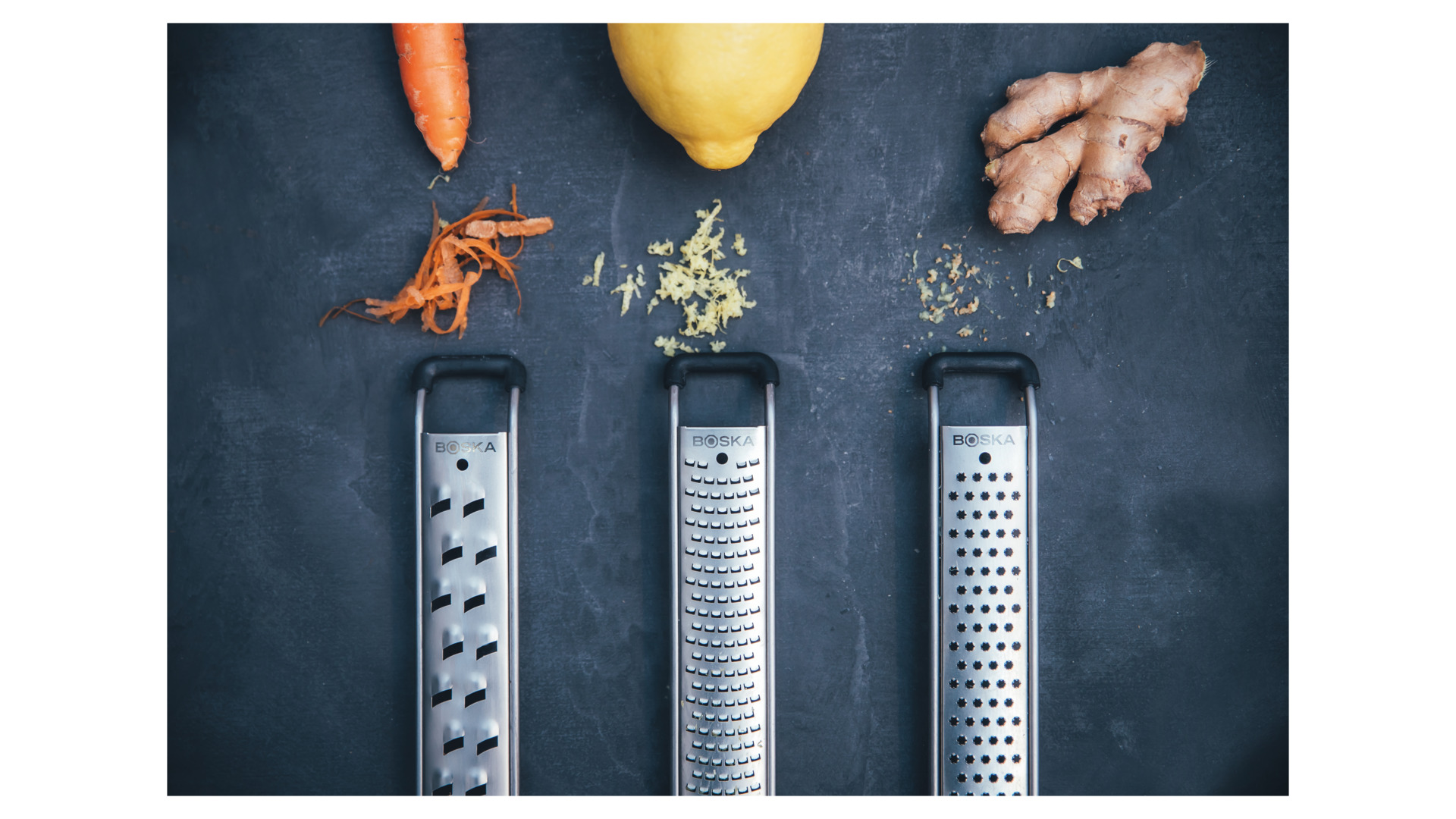 10640467 Boska Тёрка для сыра, шоколада, имбиря и чеснока Boska "Монако+" плоская 32х3,5см, сталь нержавеющая Сталь нержавеющая  - Вид №4