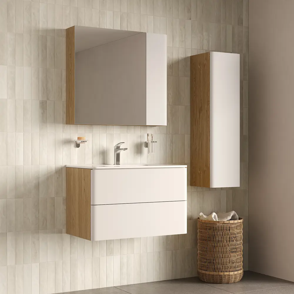 Корпус пенала подвесного Iddis Lahta LAH30V0i97 109x30x30.1 см цвет дуб светлый STLM-2105943 - Вид №2