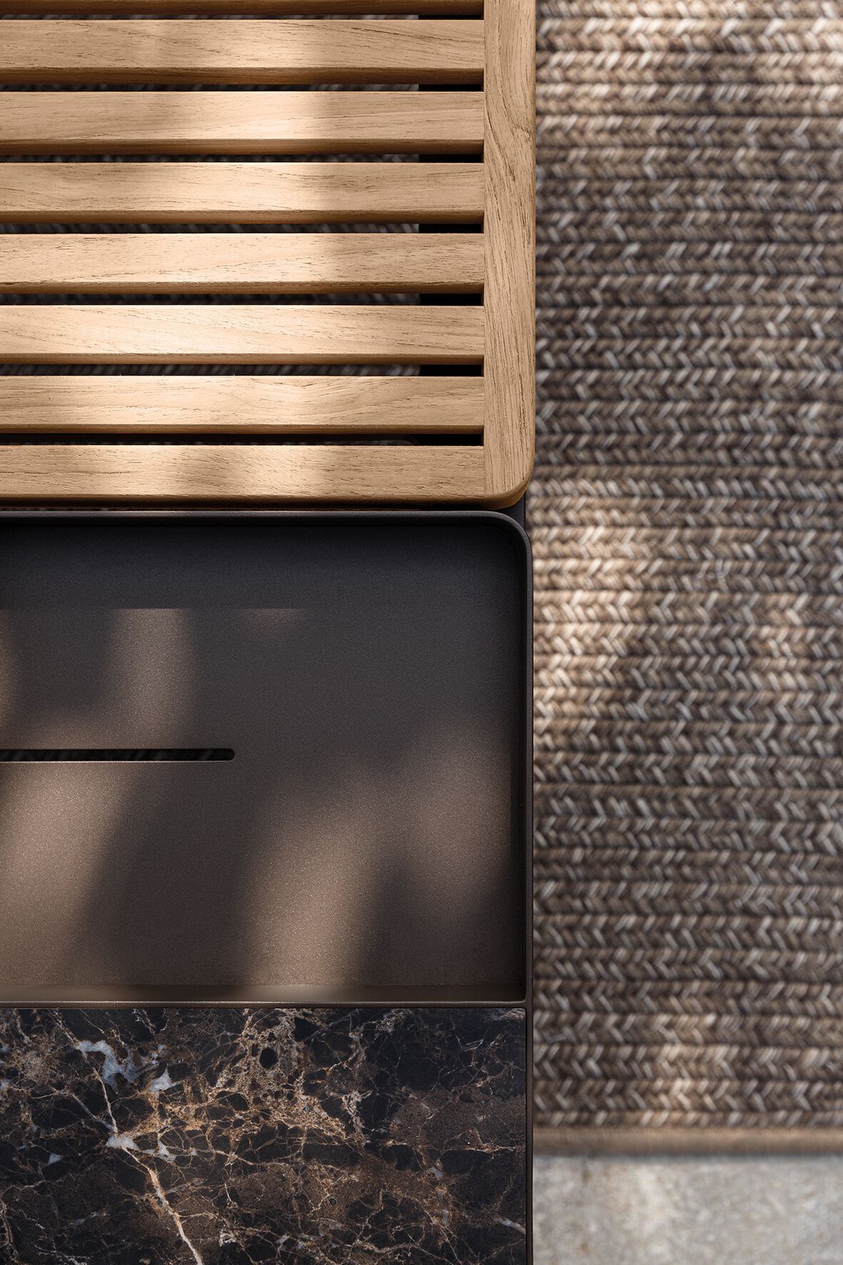 Тканевый модульный садовый диван Gloster сетка ARCH-00132626 - Вид №4