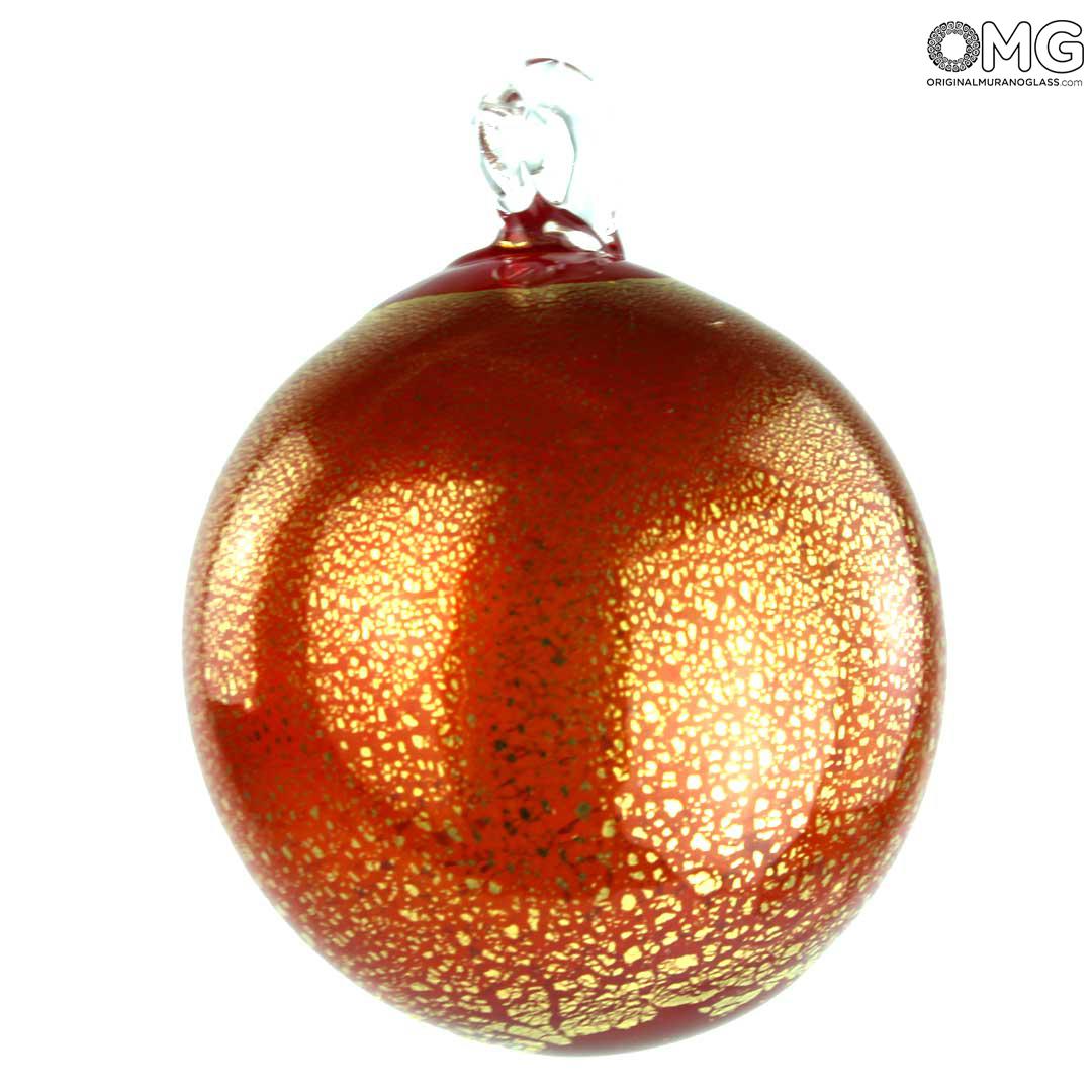 3656 ORIGINALMURANOGLASS Набор из 3 разноцветных Ёлочных шаров - муранское стекло OMG  см  - Вид №1