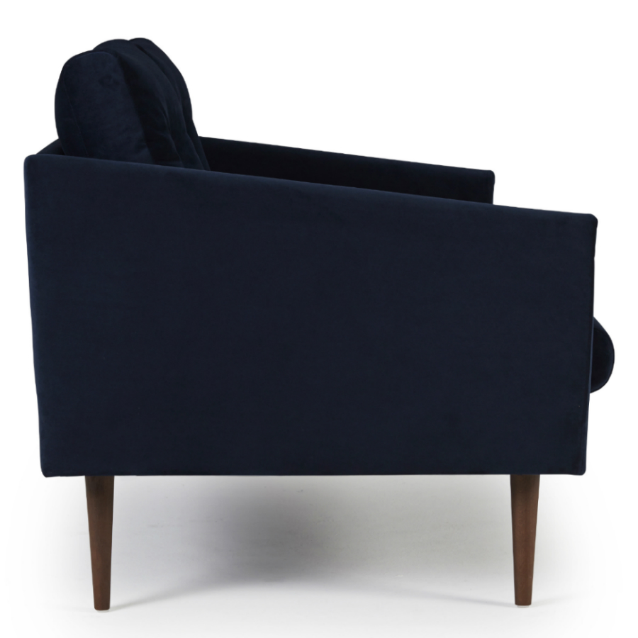 Диван двухместный Anton с ножками из дуба/грецкого ореха, темно-голубой Kragelund 3750224604 - Вид №2