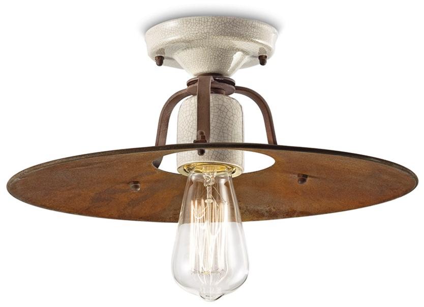 FERROLUCE Потолочный светильник из металла и керамики Grunge C1434 - c1435 - Вид №1