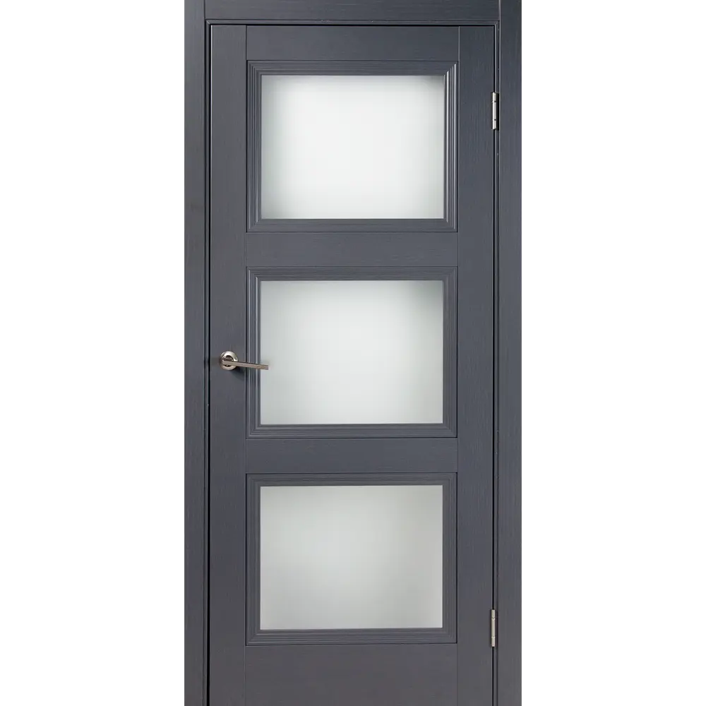 Комплект двери трилло со стеклом 70x200 см Hardflex цвет грей легно без доборов 89432065 STLM-2027006 МАРИО РИОЛИ 