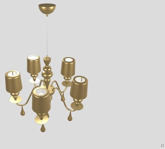 Masiero Люстра из алюминия с порошковым покрытием Eva sun-id-1436073 - Вид №1