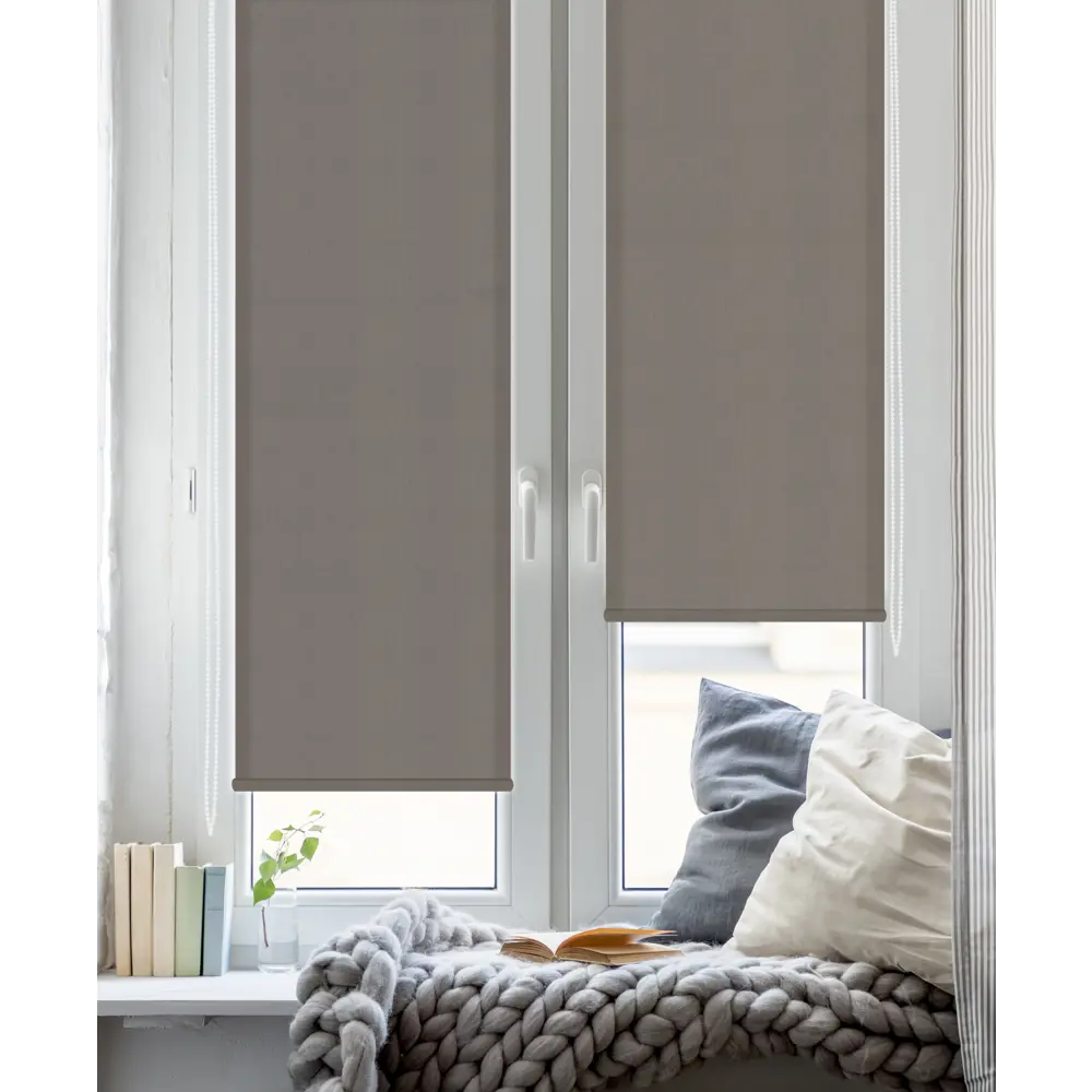 Штора рулонная Inspire Шантунг 70x160 см коричневая 82807421 STLM-2016224 - Вид №6