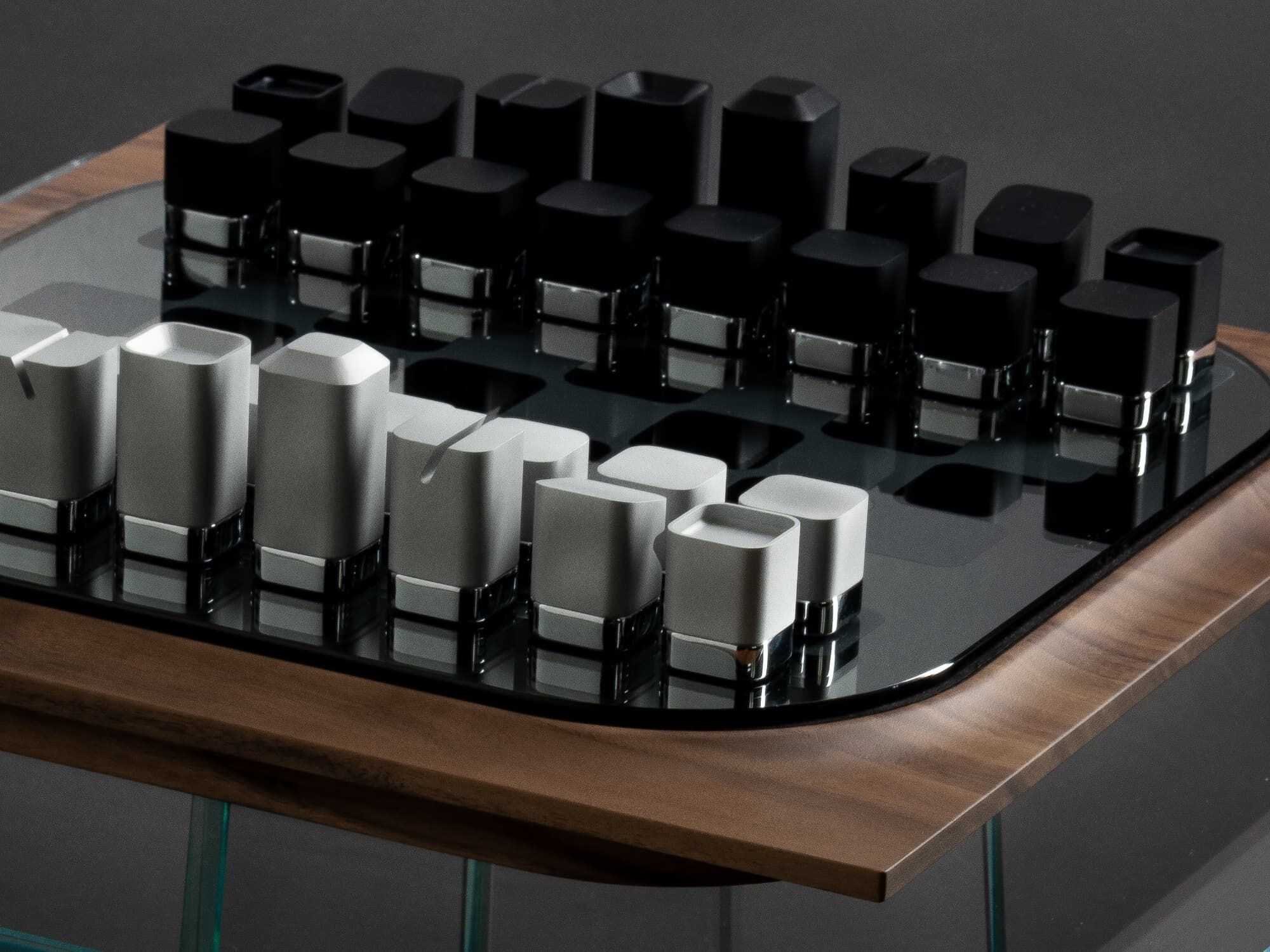 Деревянная и стеклянная шахматная доска Impatia аксессуары ARCH-00022307 - Вид №6