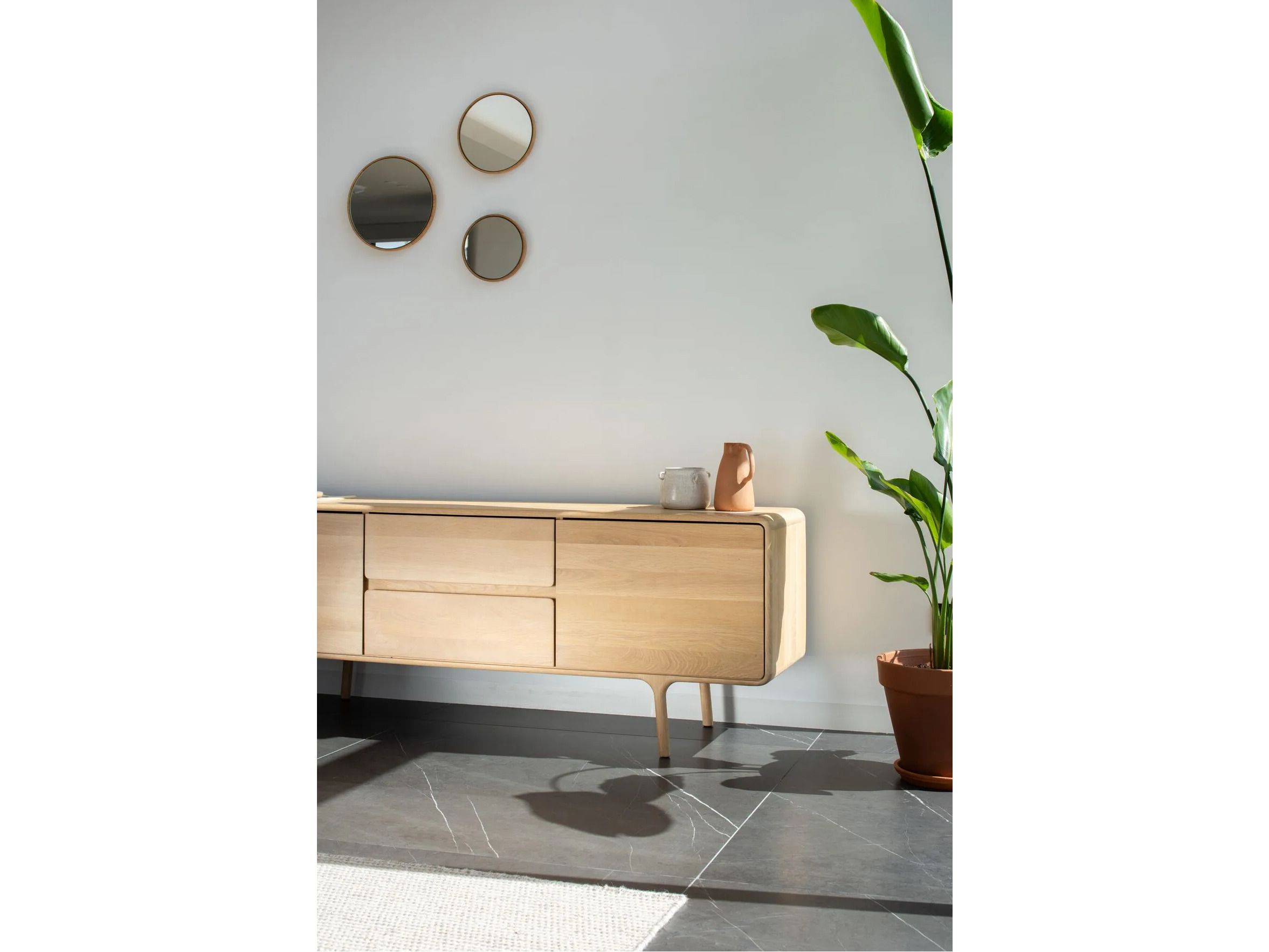 Настенное зеркало с круглой рамой Gazzda LOOK ARCH-00006123 - Вид №6