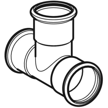 GEBERIT 21008 Тройник равнопроходной Geberit Mapress из углеродистой стали  - Вид №1