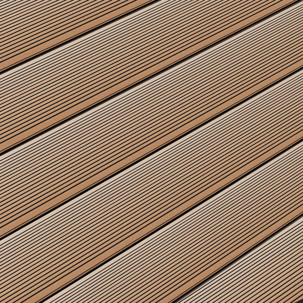 Террасная доска T-DECKS из ДПК цвета натуральное дерево 4000x150x25 мм 89366383 STLM-1516685 - Вид №5