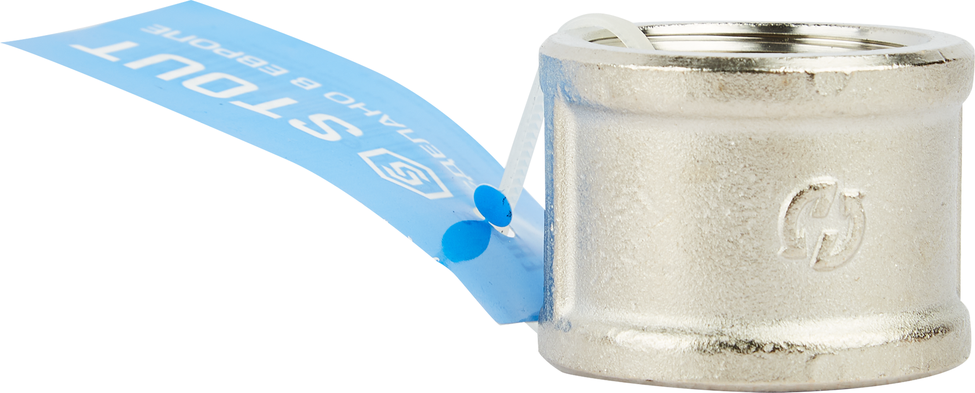 Муфта STOUT 1" никелированная латунь для систем водоснабжения 82238851 STLM-0022632 - Вид №2