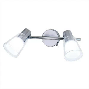 Спот настенный светодиодный на 2 лампы белый "Пойнт" CL552521 CITILUX ПОЙНТ 00-3926691 Белый;серебро