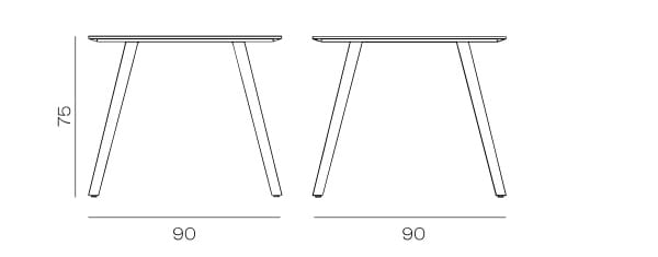 Прямоугольный стол из МДФ Vergés Тау ARCH-00027005 - Вид №1