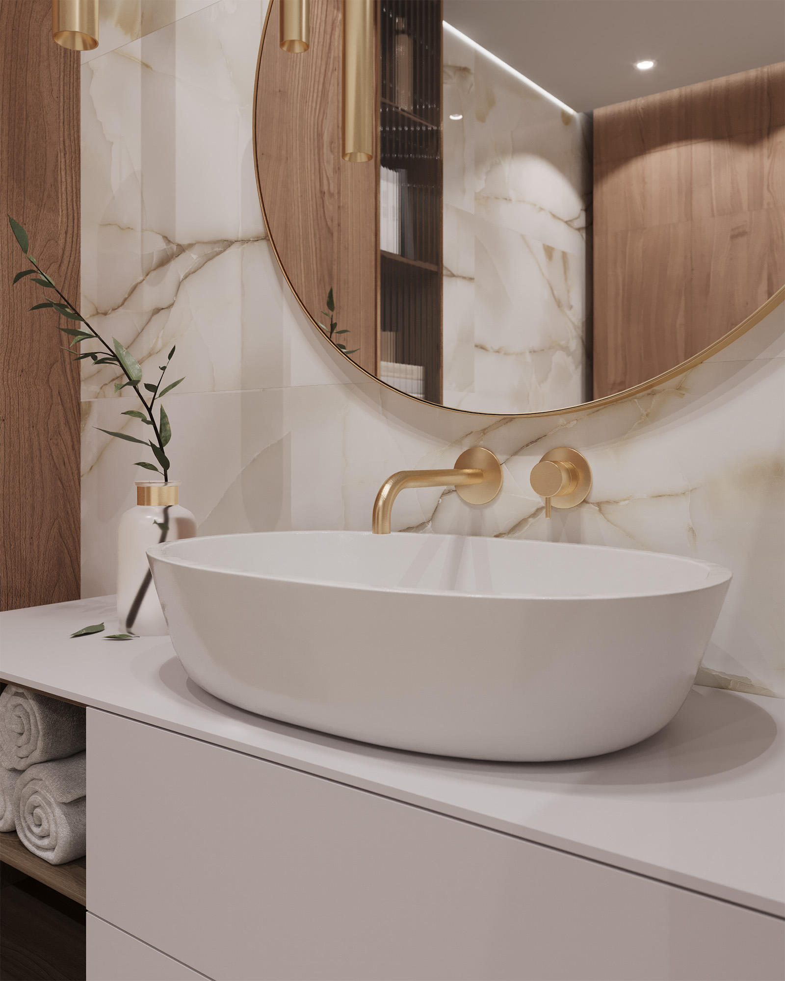 Ониксовый Шёпот: Керамогранит для Вдохновения FP1003-A Arcadia Ceramica PRIMO - Вид №3