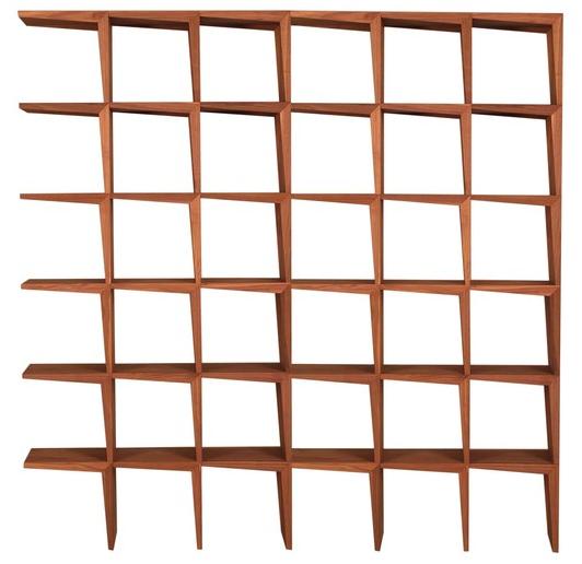 Morelato Открытый двухсторонний книжный шкаф из орехового дерева  Art. 3620/n  - Вид №1