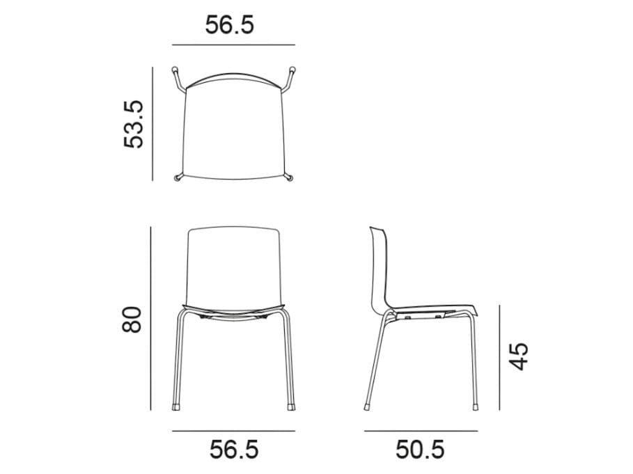 Стул из полипропилена Arper Catifa (RE) 46 ARCH-00077326 - Вид №2